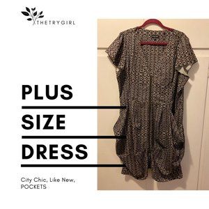 CITY CHIC Geometric tunic dress